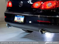 awe tuning 09-17 vw cc touring edition exhaust dual outlet - chrome silver tips 3010-32018