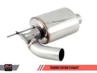 awe tuning 16-20 bmw f3x 340i touring edition axle-back exhaust - chrome silver tips (90mm) 3010-32032