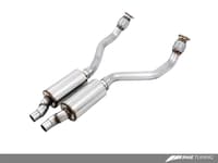 awe tuning 13-16 audi b8.5 s4 3.0t touring edition exhaust system - chrome silver tips (102mm) 3010-42016
