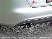 awe tuning 10-16 audi b8 / b8.5 s4 3.0t touring edition exhaust - chrome silver tips (90mm) 3010-42018