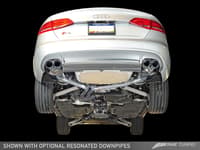 awe tuning 10-16 audi b8 / b8.5 s4 3.0t touring edition exhaust - diamond black tips (90mm) 3010-43014