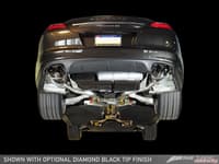 awe tuning 10-13 porsche panamera s/4s touring edition exhaust system - diamond black tips 3010-42034