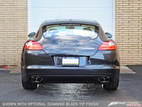 awe tuning 10-13 porsche panamera s/4s touring edition exhaust system - diamond black tips 3010-42034