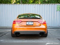 awe tuning 13-17 audi b8.5 s5 3.0t track edition exhaust - diamond black tips (90mm) 3010-43042
