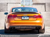 awe tuning 13-17 audi b8.5 s5 3.0t track edition exhaust - diamond black tips (90mm) 3010-43042