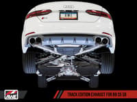 awe tuning 18-22 audi b9 s5 sportback track edition exhaust - non-resonated (black 102mm tips) 3010-43062
