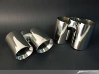 awe tuning 10-16 panamera turbo performance exhaust system track edition polished silver tips 3010-42024