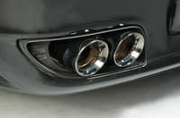 awe tuning 07-09 porsche 997.1 turbo performance muffler w/200 cell cats - diamond black tips 3010-43064