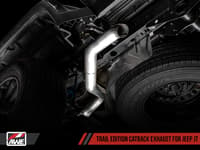 awe tuning 20-22 jeep gladiator jt 3.6l trail edition cat-back exhaust 3015-21001