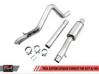 awe tuning 12-18 jeep wrangler jk/jku 3.6l trail edition cat-back exhaust 3015-21007