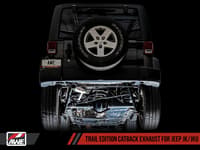 awe tuning 12-18 jeep wrangler jk/jku 3.6l trail edition cat-back exhaust 3015-21007