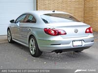 awe tuning 09-17 vw cc 2.0t touring edition performance exhaust - diamond black tips 3015-23014