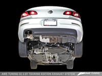 awe tuning 09-17 vw cc 2.0t touring edition performance exhaust - diamond black tips 3015-23014