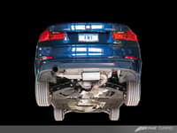 awe tuning 13-18 bmw f30 320i touring exhaust w/performance mid pipe - chrome silver tip (90mm) 3015-22042