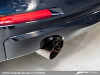 awe tuning 13-18 bmw f30 320i touring exhaust w/performance mid pipe - diamond black tip (90mm) 3015-23036