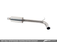 awe tuning 15-17 vw mk7 golf sportwagen touring edition exhaust w/diamond black tips (90mm) 3015-23040