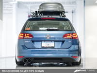 awe tuning 15-17 vw mk7 golf sportwagen touring edition exhaust w/diamond black tips (90mm) 3015-23040
