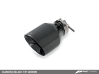 awe tuning 15-17 vw mk7 golf sportwagen touring edition exhaust w/diamond black tips (90mm) 3015-23040