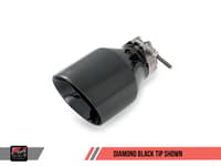 awe tuning 15-17 vw mk7 golf 1.8t touring edition exhaust w/diamond black tips (90mm) 3015-23044
