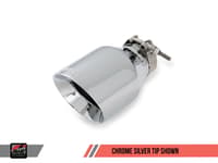 awe tuning 15-17 vw mk7 golf 1.8t touring edition exhaust w/chrome silver tips (90mm) 3015-22052