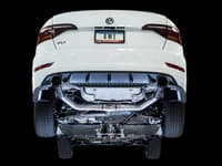 awe tuning 19-21 volkswagen jetta gli mk7 - resonated - track exhaust - diamond black tips (fits high-flow dp) 3015-23060