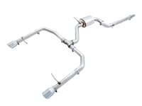 awe tuning 19-21 volkswagen jetta gli mk7 - resonated - track exhaust - diamond black tips (fits high-flow dp) 3015-23060