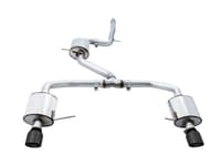 awe tuning 19-21 volkswagen jetta gli mk7 touring exhaust - diamond black tips (fits high-flow dp) 3015-23062