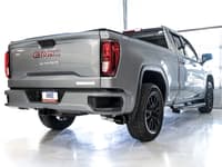 awe tuning 19-22 4th gen gm 1500 5.3l 0fg catback dual side exit (flat bumper) - diamond black tips 3015-23208