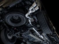 awe tuning 19-22 4th gen gm 1500 5.3l 0fg catback dual side exit (flat bumper) - diamond black tips 3015-23208