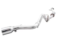 awe tuning 21-22 ford bronco 0fg single rear exit exhaust w/chrome silver tip & bash guard 3015-22789