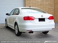 awe tuning 11-13 vw mk6 jetta tdi touring edition exhaust - diamond black tips 3015-23026