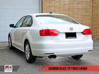 awe tuning 12-18 vw mk6 jetta 2.5l touring edition exhaust - diamond black tips 3015-23052