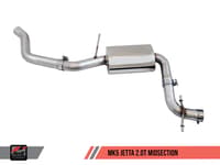 awe tuning 06-10 vw mk5 jetta 2.0t - gli touring edition exhaust - diamond black tips 3015-23054