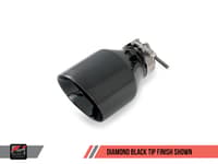 awe tuning 06-10 vw mk5 jetta 2.0t - gli touring edition exhaust - diamond black tips 3015-23054