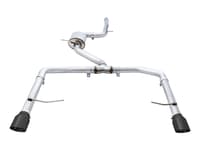 awe tuning 19-21 volkswagen jetta gli mk7 - resonated - track exhaust - diamond black tips (fits high-flow dp) 3015-23060