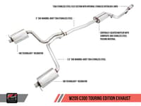 awe tuning 15-18 mercedes-benz w205 c300 touring edition exhaust 3015-31014