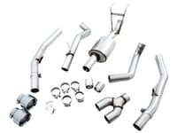 awe tuning 09-18 ram 1500 5.7l (w/cutouts) 0fg dual rear exit cat-back exhaust - diamond black tips 3015-33004