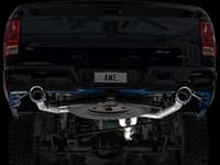 awe tuning 09-21 ram 1500 5.7l (w/cutouts) 0fg dual rear exit cat-back exhaust - chrome silver tips 3015-32002