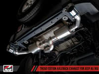 awe tuning 12-18 jeep wrangler jk/jku 3.6l tread edition axle-back dual exhaust - chrome silver tips 3015-32003