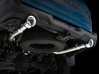 awe tuning 19-22 ram 1500 5.7l (w/cutouts) 0fg dual rear exit cat-back exhaust - diamond black tips 3015-33006