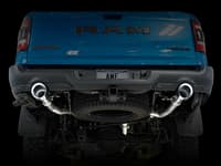 awe tuning 19-22 ram 1500 5.7l (w/cutouts) 0fg dual rear exit cat-back exhaust - diamond black tips 3015-33006
