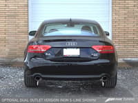 awe tuning 09-17 audi b8 a5 2.0t touring edition exhaust - dual outlet polished silver tips 3015-32022