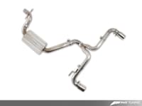 awe tuning 10-14 vw mk6 gti performance catback - diamond black round tips 3015-33038