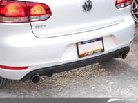 awe tuning 10-14 vw mk6 gti performance catback - chrome silver round tips 3015-32036
