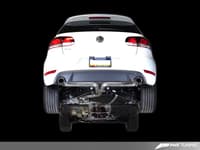 awe tuning 10-14 vw mk6 gti performance catback - diamond black round tips 3015-33038
