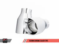 awe tuning 15-17 vw mk7 gti touring edition exhaust - chrome silver tips 3015-32046