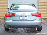 awe tuning 12-15 audi c7 a6 3.0t touring edition exhaust - dual outlet chrome silver tips 3015-32048
