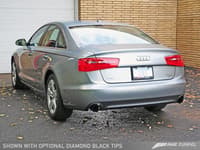 awe tuning 12-15 audi c7 a6 3.0t touring edition exhaust - dual outlet diamond black tips 3015-33052