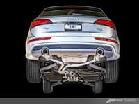 awe tuning 13-17 audi 8r q5 3.0t touring edition exhaust dual outlet chrome silver tips 3015-32050