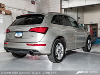 awe tuning 13-17 audi 8r q5 3.0t touring edition exhaust dual outlet diamond black tips 3015-33054